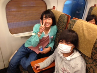 新幹線にて！